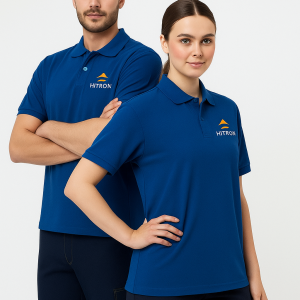 Artıbir Tekstil Kişiye ve Firmaya Özel Baskılı Saks Mavisi Polo Yaka Tişört – %100 Pamuk, Kurumsal & Promosyon Ürünleri İçin Uygun