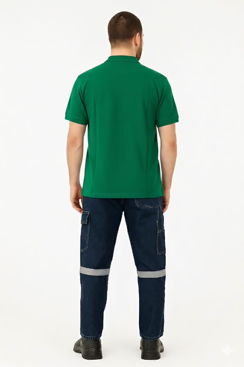 Artıbir Tekstil Kişiye ve Firmaya Özel Baskılı Yeşil Polo Yaka Tişört – %100 Pamuk, Kurumsal & Promosyon Ürünleri İçin Uygun