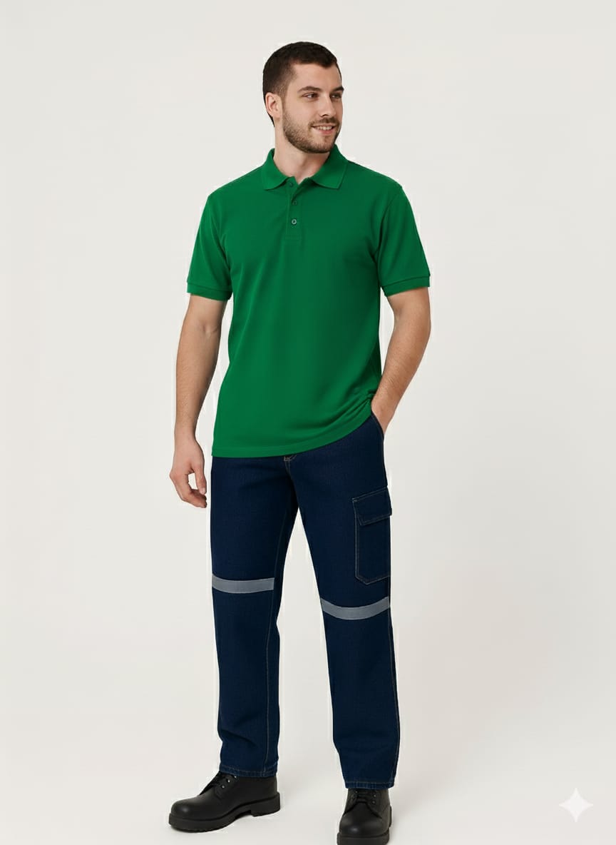 Artıbir Tekstil Kişiye ve Firmaya Özel Baskılı Yeşil Polo Yaka Tişört – %100 Pamuk, Kurumsal & Promosyon Ürünleri İçin Uygun