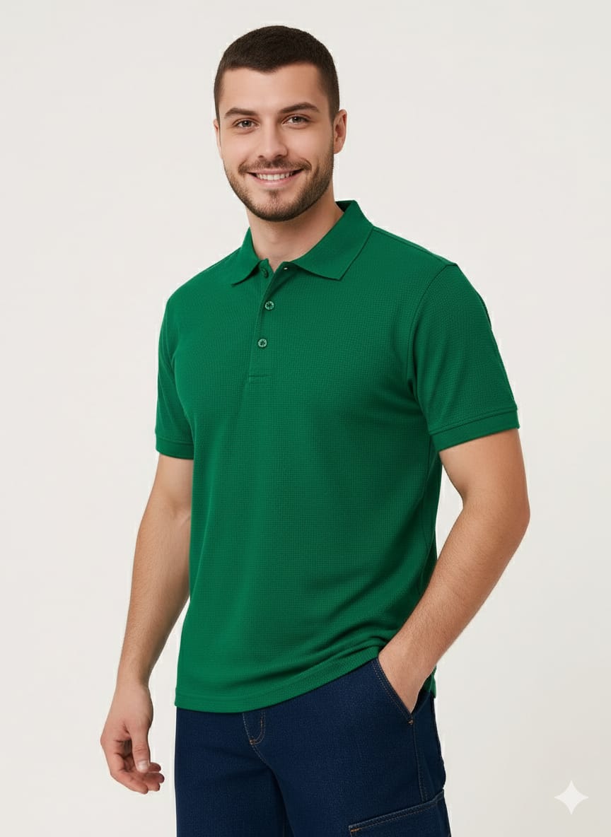Artıbir Tekstil Kişiye ve Firmaya Özel Baskılı Yeşil Polo Yaka Tişört – %100 Pamuk, Kurumsal & Promosyon Ürünleri İçin Uygun
