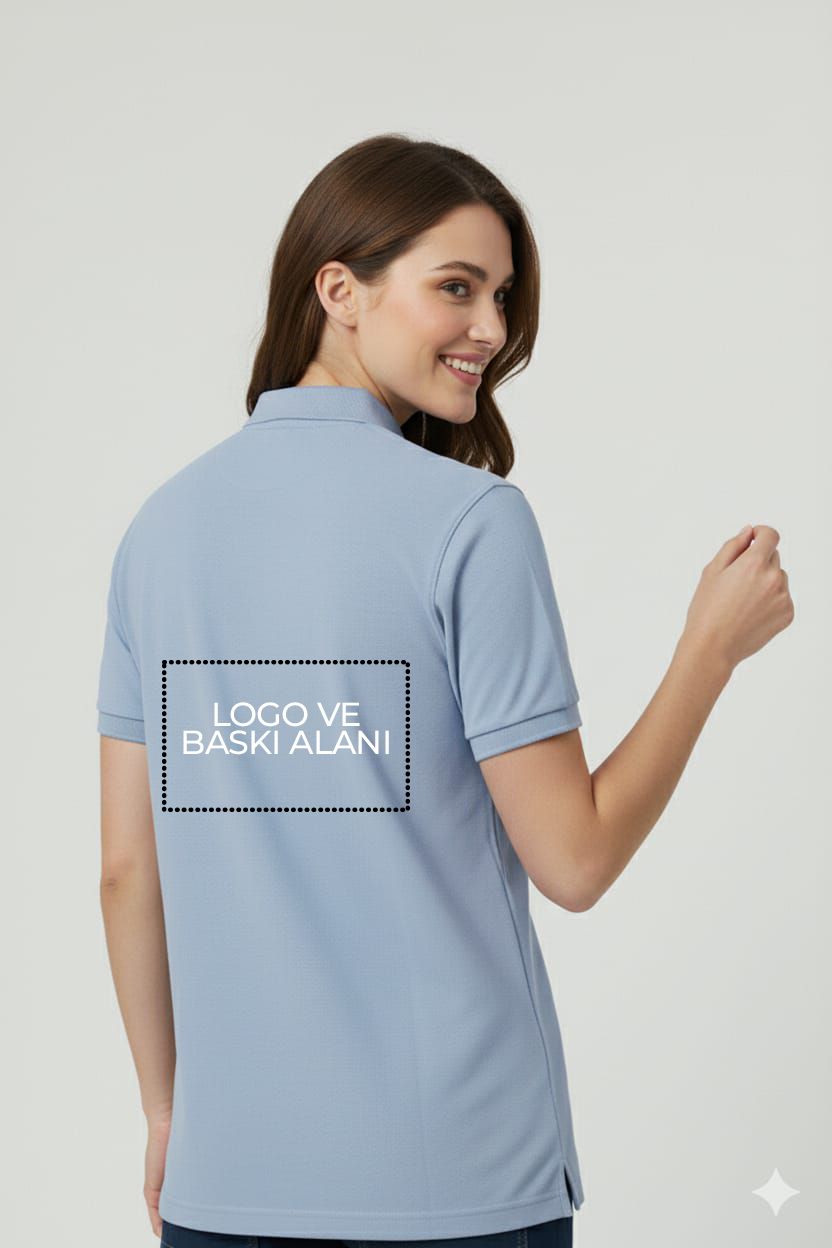 Artıbir Tekstil Kişiye ve Firmaya Özel Baskılı Turkuaz Polo Yaka Tişört – %100 Pamuk, Kurumsal & Promosyon Ürünleri İçin Uygun
