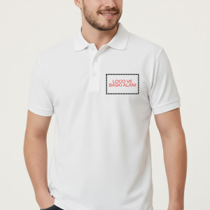 Artıbir Tekstil Kişiye ve Firmaya Özel Baskılı Beyaz Polo Yaka Tişört – %100 Pamuk, Kurumsal & Promosyon Ürünleri İçin Uygun