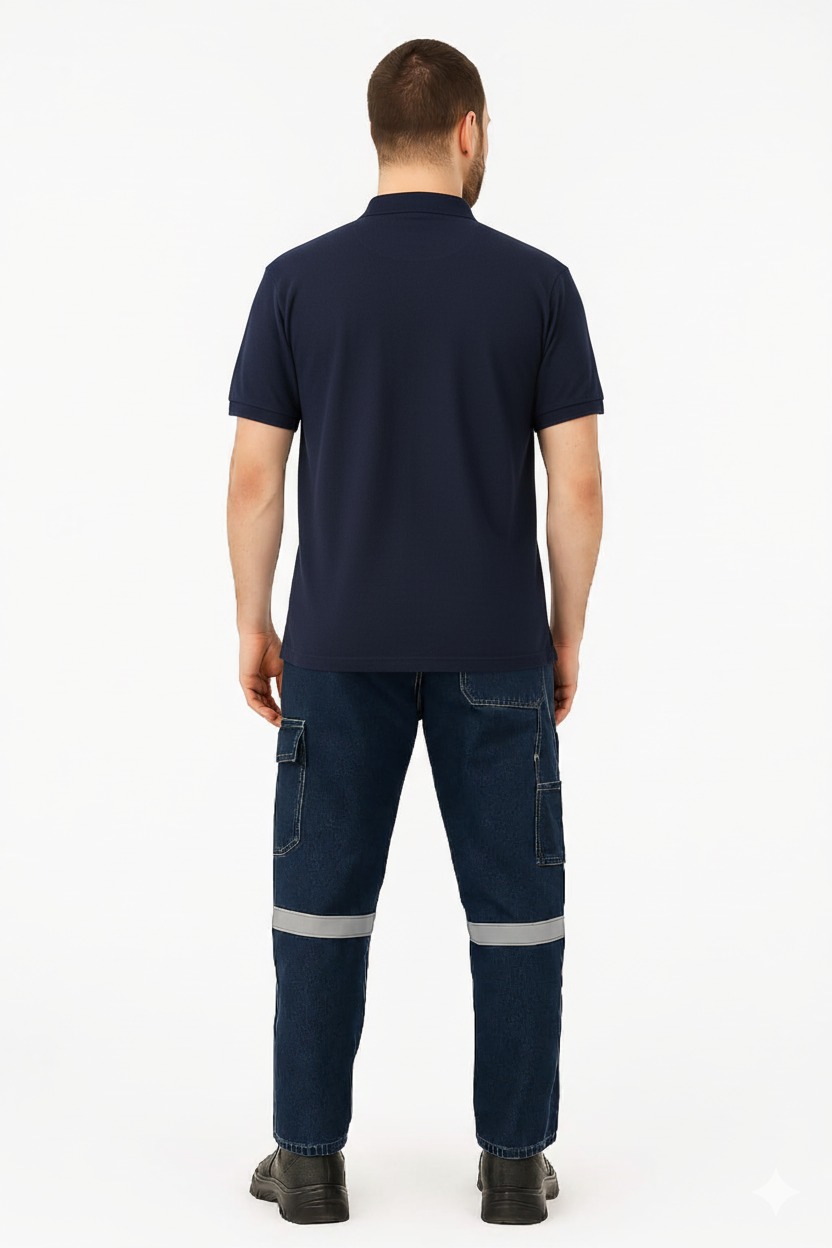 Artıbir Tekstil Kişiye ve Firmaya Özel Baskılı Lacivert Polo Yaka Tişört – %100 Pamuk, Kurumsal & Promosyon Ürünleri İçin Uygun