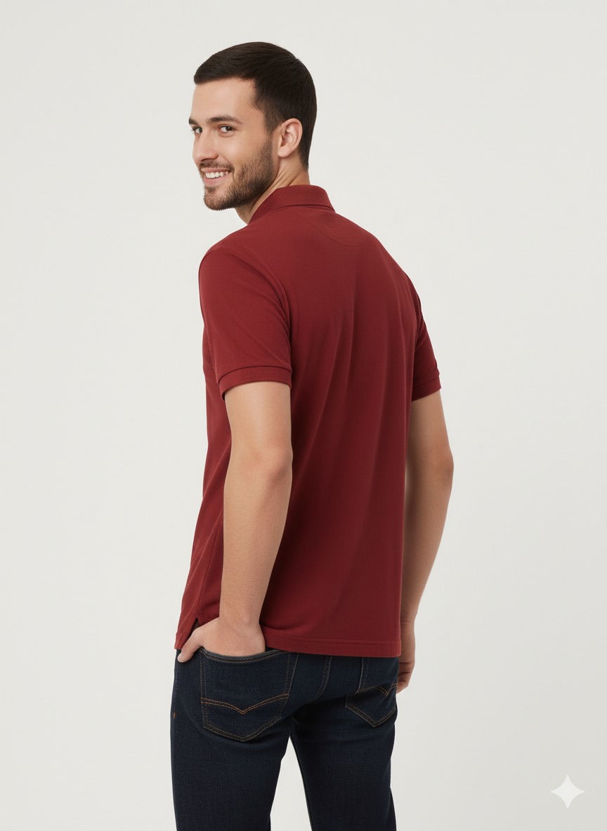 Artıbir Tekstil Kişiye ve Firmaya Özel Baskılı Bordo Polo Yaka Tişört – %100 Pamuk, Kurumsal & Promosyon Ürünleri İçin Uygun
