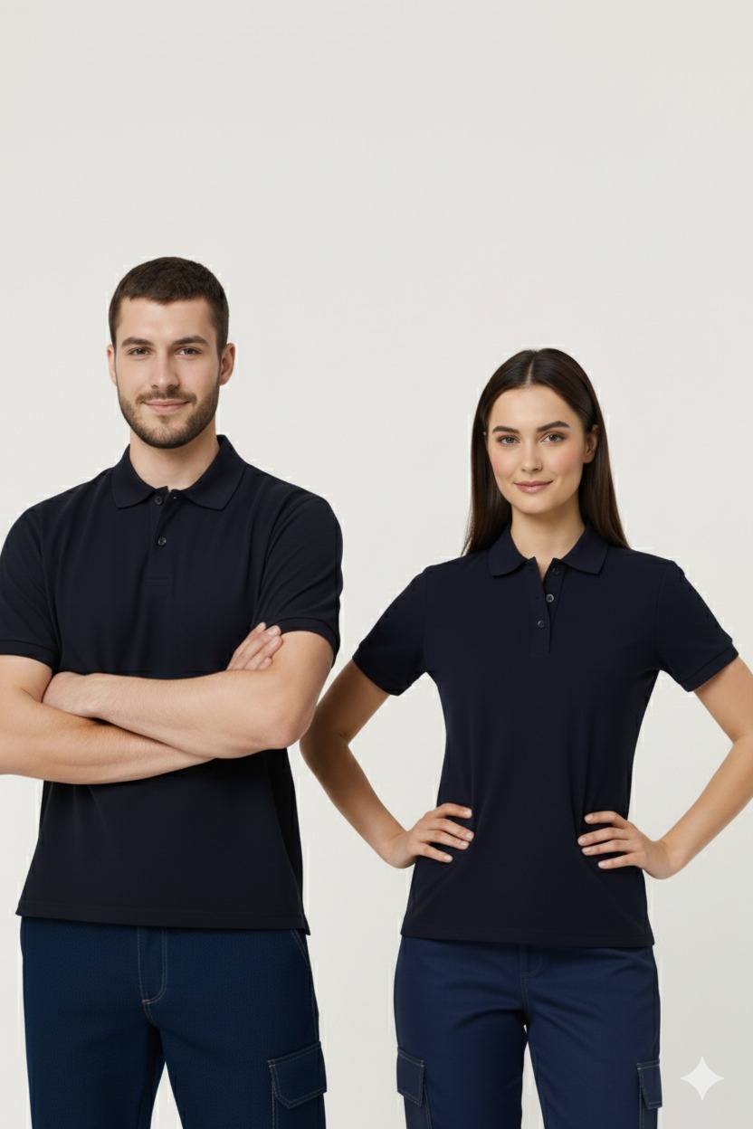 Artıbir Tekstil Kişiye ve Firmaya Özel Baskılı Siyah Polo Yaka Tişört – %100 Pamuk, Kurumsal & Promosyon Ürünleri İçin Uygun