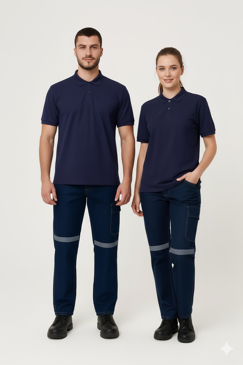 Artıbir Tekstil Kişiye ve Firmaya Özel Baskılı Lacivert Polo Yaka Tişört – %100 Pamuk, Kurumsal & Promosyon Ürünleri İçin Uygun
