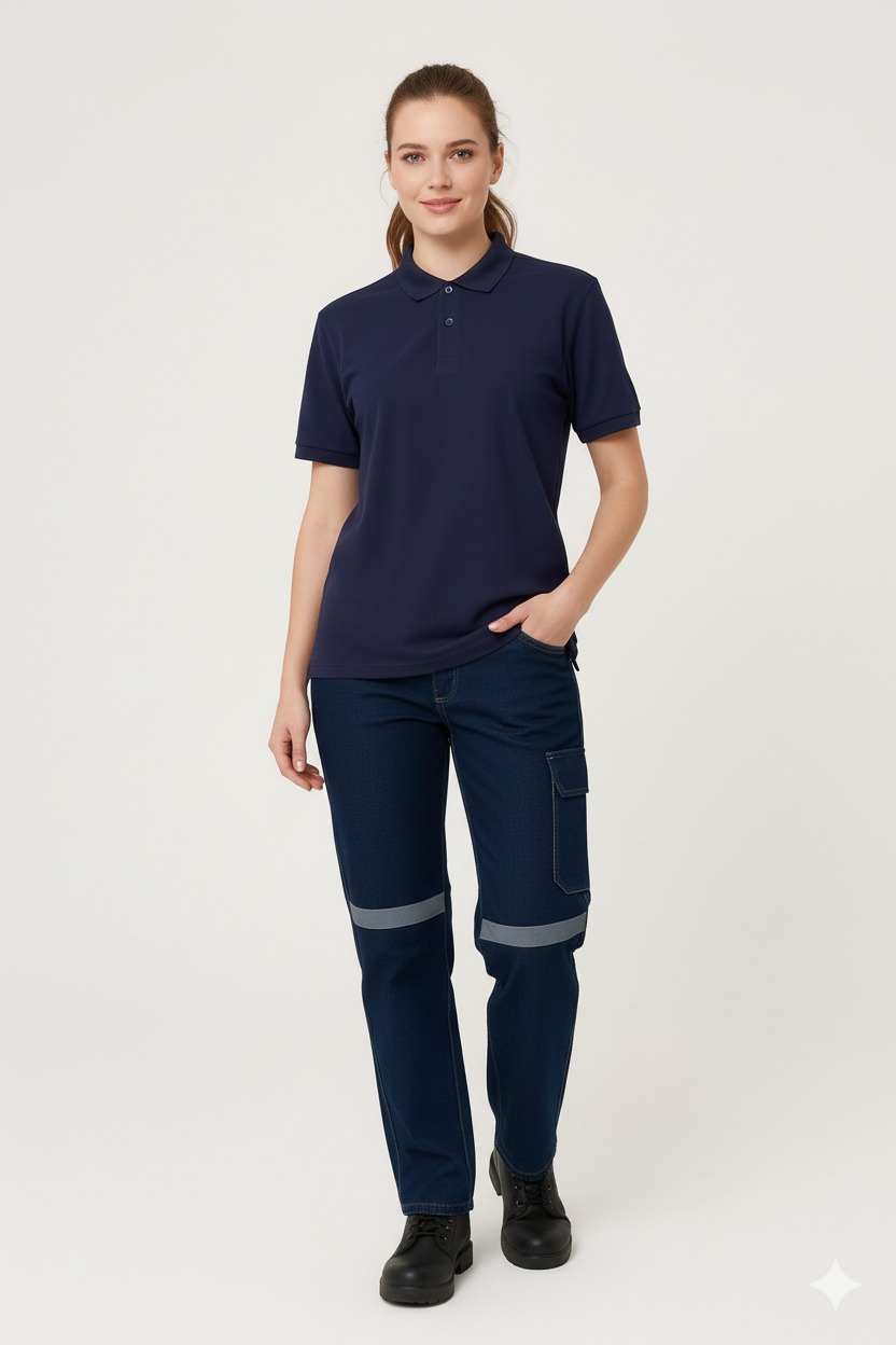 Artıbir Tekstil Kişiye ve Firmaya Özel Baskılı Lacivert Polo Yaka Tişört – %100 Pamuk, Kurumsal & Promosyon Ürünleri İçin Uygun