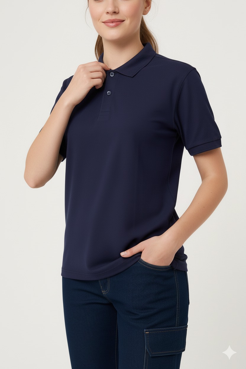 Artıbir Tekstil Kişiye ve Firmaya Özel Baskılı Lacivert Polo Yaka Tişört – %100 Pamuk, Kurumsal & Promosyon Ürünleri İçin Uygun