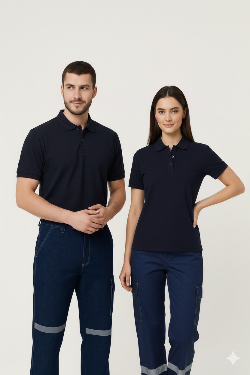 Artıbir Tekstil Kişiye ve Firmaya Özel Baskılı Siyah Polo Yaka Tişört – %100 Pamuk, Kurumsal & Promosyon Ürünleri İçin Uygun