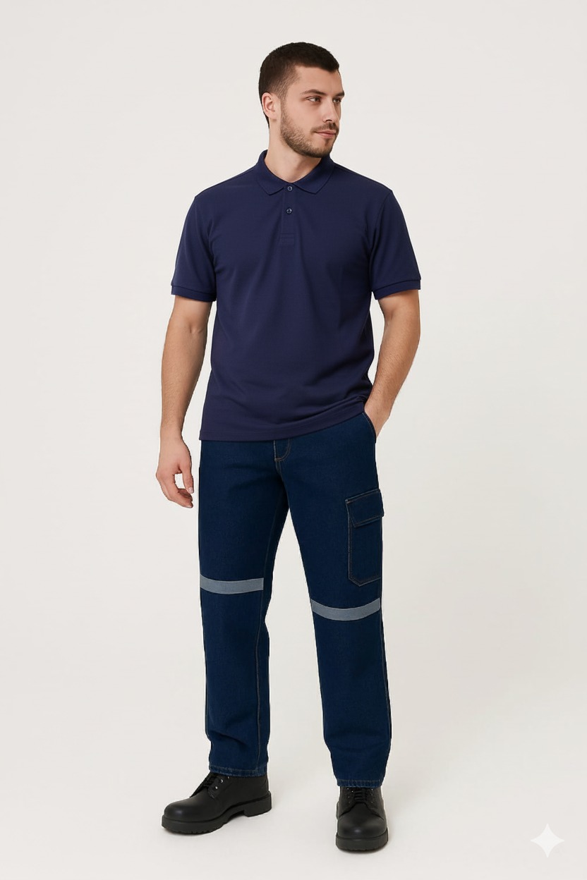 Artıbir Tekstil Kişiye ve Firmaya Özel Baskılı Lacivert Polo Yaka Tişört – %100 Pamuk, Kurumsal & Promosyon Ürünleri İçin Uygun