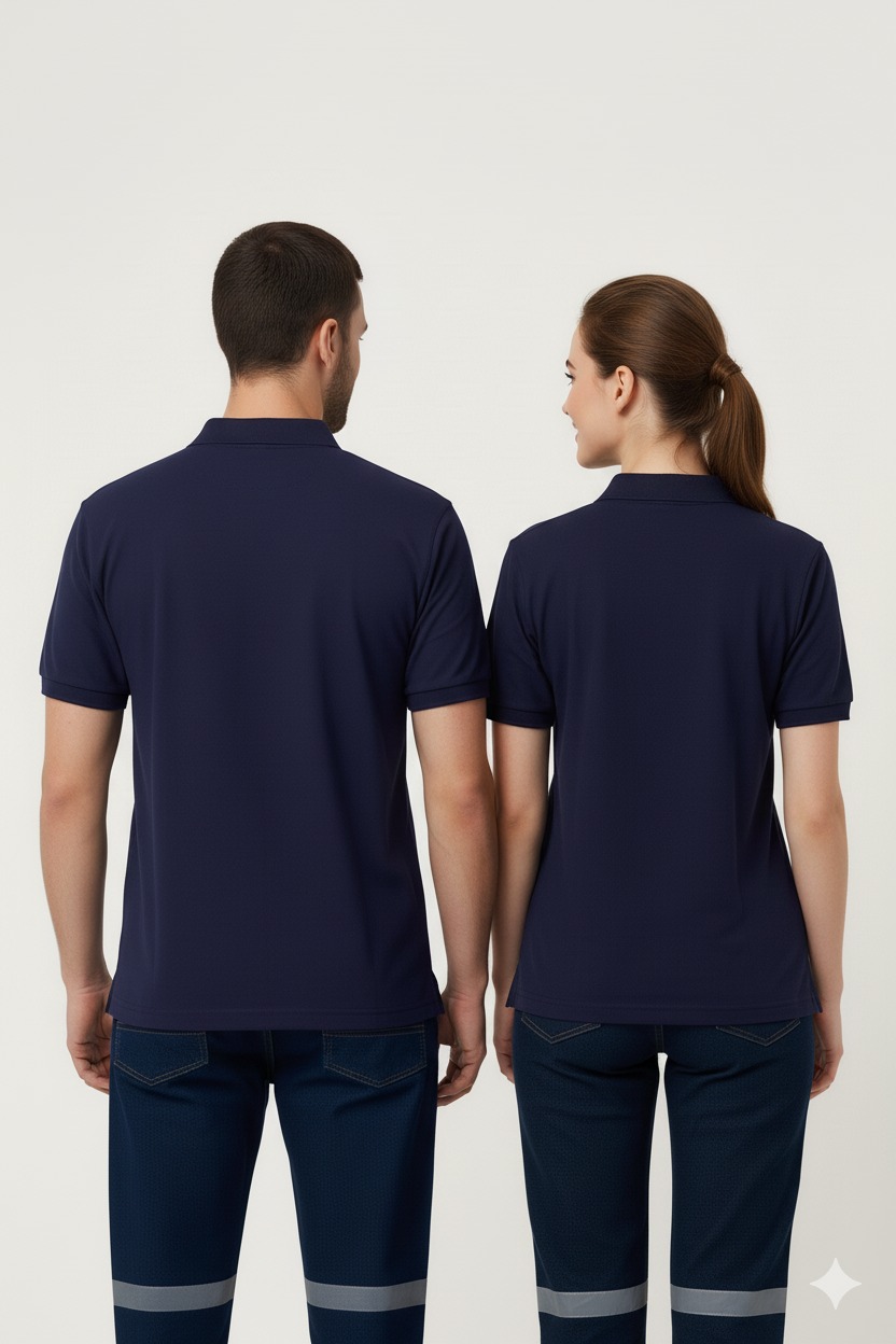 Artıbir Tekstil Kişiye ve Firmaya Özel Baskılı Lacivert Polo Yaka Tişört – %100 Pamuk, Kurumsal & Promosyon Ürünleri İçin Uygun