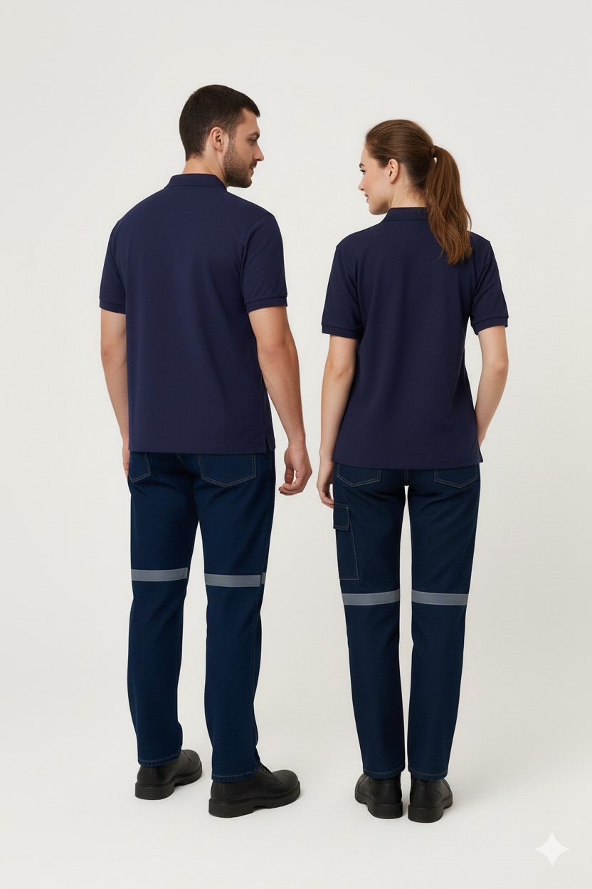 Artıbir Tekstil Kişiye ve Firmaya Özel Baskılı Lacivert Polo Yaka Tişört – %100 Pamuk, Kurumsal & Promosyon Ürünleri İçin Uygun