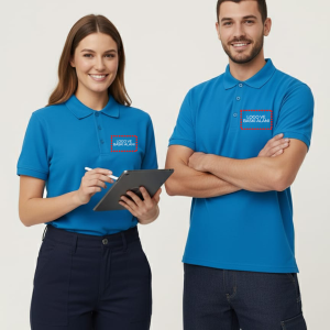 Artıbir Tekstil Kişiye ve Firmaya Özel Baskılı Mavi Polo Yaka Tişört – %100 Pamuk, Kurumsal & Promosyon Ürünleri İçin Uygun