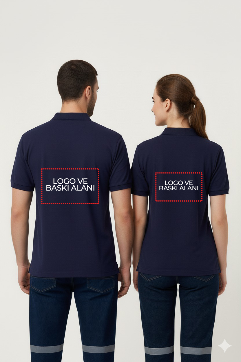 Artıbir Tekstil Kişiye ve Firmaya Özel Baskılı Lacivert Polo Yaka Tişört – %100 Pamuk, Kurumsal & Promosyon Ürünleri İçin Uygun